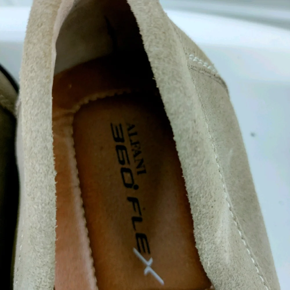 Alfani Men's tan suede loafers